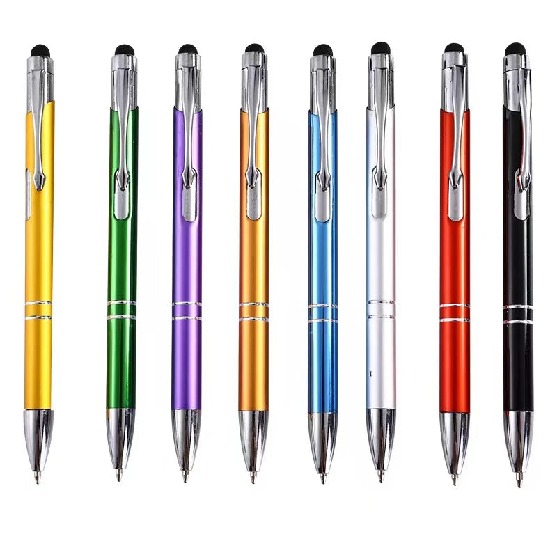 Custom 2-in-1 Metal Ball and Tablet for Stylus Pen New Promotional Aluminum Touch Screen Logo for Gifts 1.0mm Writing Width