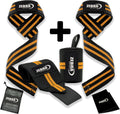 Custom Logo Elastic Adjustable Breathable Wrist Wraps Padded Cotton Lifting Straps for Weightlifting Gym Fitness Support