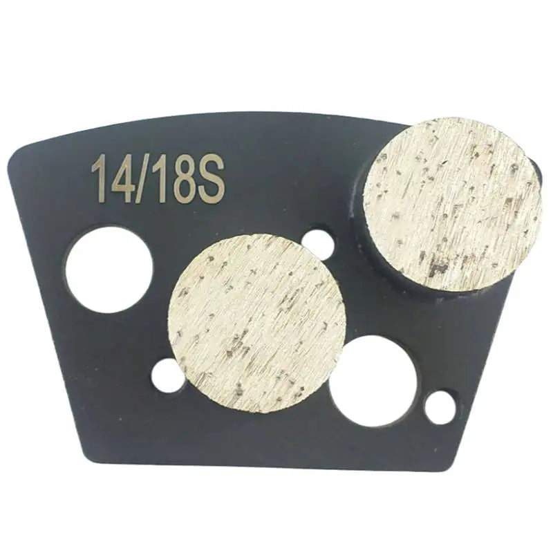 Kut-Rite Contractor-Grade Double Button Segment Metal Bond Trapezoid Combo Plate Floor Polishing Pad for Concrete Grinding