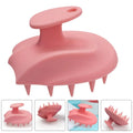 Perfect Palm Fit Use Scalp Clean Hair Wash Shampoo Brush with Soft Silicone Bristles for Dandruff Reduction and Hair Growth