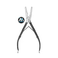 Professional Multi-Functional Stainless Steel Hair Extension Plier with Dual Holes for Seamless Hair Extensions-Black