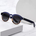 2025 Custom Logo Fashion Luxury Round Anti Blue Light Glasses UV400 Acetate Oval Polarized Sunglasses Men Women