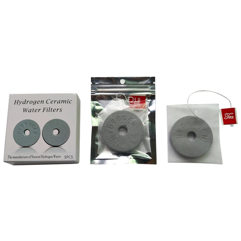 ORP Negative Rich Hydrogen Alkaline Ceramic Filter Disc Titanium Manual Drinking Water Filter OEM Laser Logo Bio Household MegaBDM