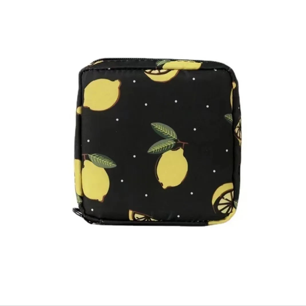 SW Hot Sale Mini Storage Pouch Plaid Custom Zippered Compact Sanitary Napkins Makeup Lipstick Pouch Cute Cosmetic Bags for Girls