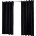 XinLan Velvet Polyester Blackout Curtains Thermal Insulated for Bedroom Grommet Room Darkening Drape