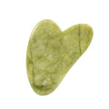 Huiying Natural Nanfang Jade Heart Shape Guasha Scraping Massage Facial Beauty Lifting Tool MegaBDM