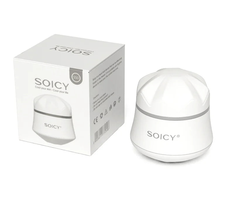 Facial Ice Roller with Custom Logo | Private Label Pink Silicone Ice Face Roller for Spa and Home Use