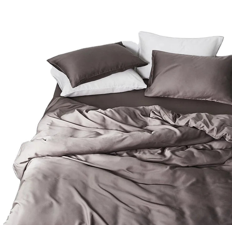 King Size Pure Organic Bamboo Bedding Set 4 Pcs Silky Smooth and Durable Cooling Sheets Wholesale One Set