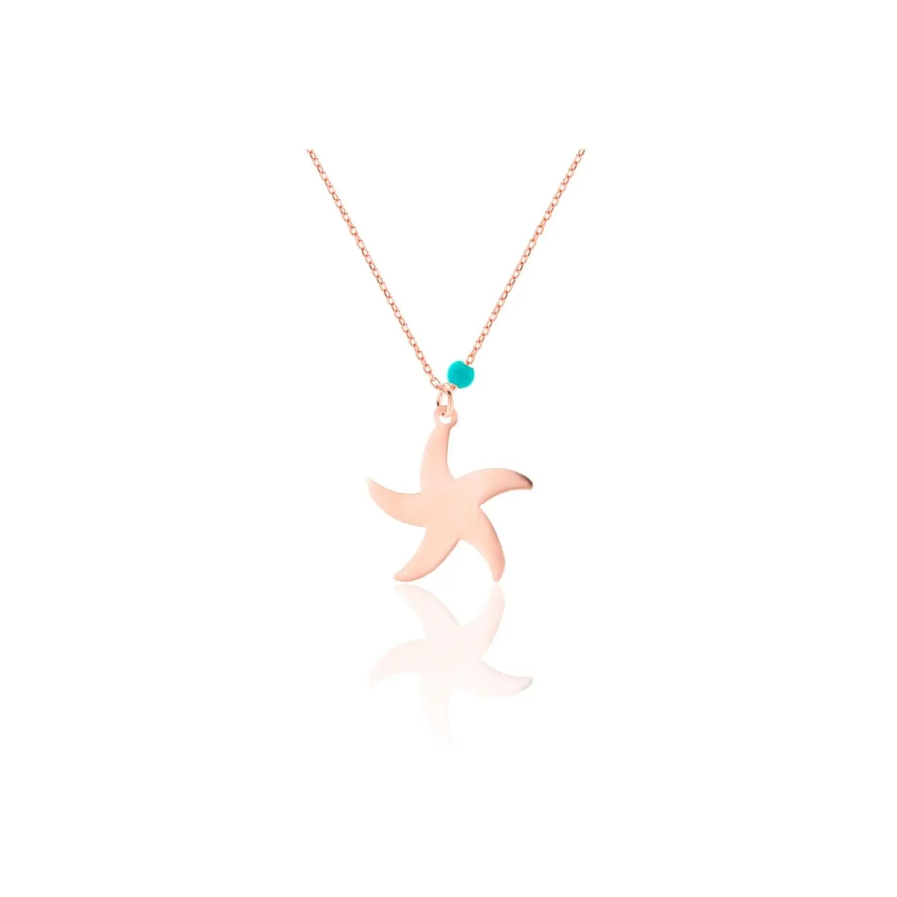 925 Sterling Silver Fine Pendant Necklace Starfish Design