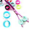Fenice Muti-color Super Soft Pet Scissors Silicone Ring Anti-slip Finger Pad for Pet Groomer