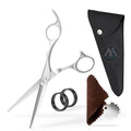 Professional Stainless Steel Barber Hair Cutting Scissors Right-Handed 28 Teeth 6.5 Inch Hairdresser Shears