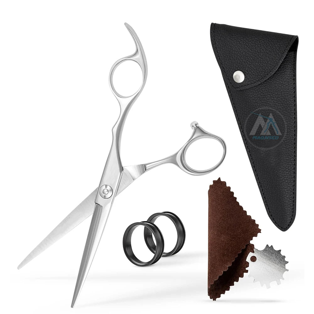 Professional Stainless Steel Barber Hair Cutting Scissors Right-Handed 28 Teeth 6.5 Inch Hairdresser Shears