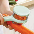 Japanese Branded Steel Smart Big Blade Plastic Multi Function Storage Box Fruit Vegetable Peeler