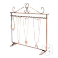 Brass Metal Steel Hanging Rack Jewelry Stand Organizer Modern Luxury Design Durable Lightweight 32x6x33cm Bracelet Earring