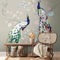 Germany Made Modern Photo Wall Murals Bird Grey Blue Green Non Woven Vinyl Floral Wall Mural Bedroom Hospital Living Room Gym