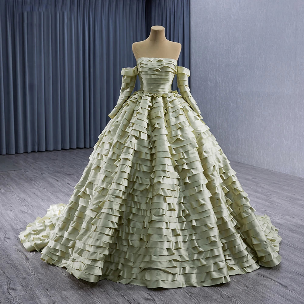Jancember 241023 Vintage Off Shoulder Ball Gown Evening Party Dresses for Women