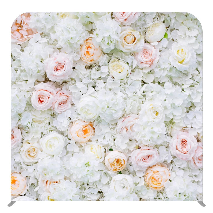 8x8ft 7x7ft 5x7ft Portable Wedding Pillow case Photo Booth Backdrop Tension Fabric Dye Sublimation Printed Aluminum Frame Easy