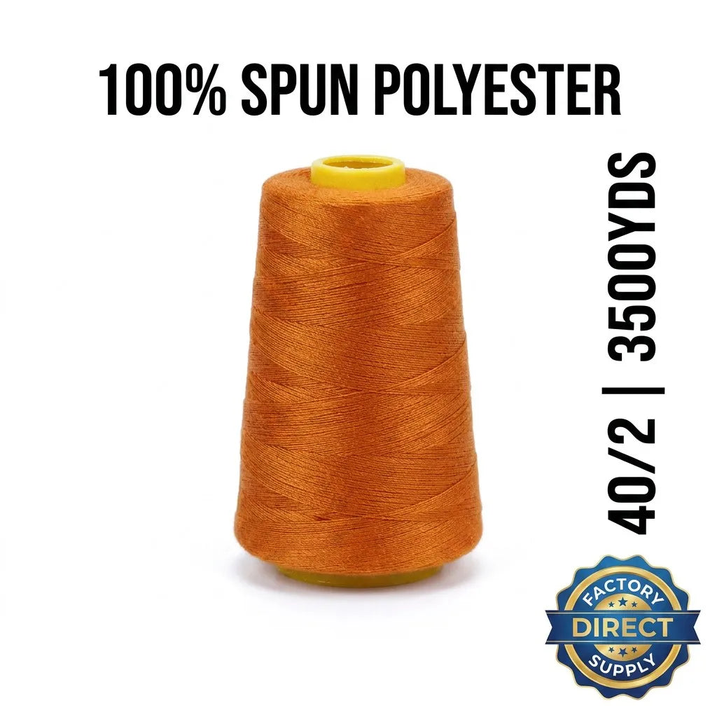 Low MOQ 100% Polyester Dyed Sewing Thread 40/2 3500yds Factory Supply Machine Sewing Yarn for Garment Quilting Upholstery