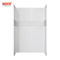 Cultural Marble One-Piece Modern Design Durable Single Bathroom Shower Surround Block Stone Form for Hotels 3D Model Solution