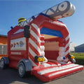 Hot Sale Slide Combo Firefighter Bounce House Fire Fighting Truck Bouncy Castle Jumping Castle for Sale