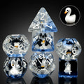 Factory Wholesale Polyhedral DND Resin Dice Set 16mm Square Custom Gaming Dice for RPG Role Playing Table Games