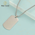Fashion Chains Necklaces Men's Hiphop Custom Laser Engraving logo Pendant and Charm Necklace Classic Jewelry MegaBDM