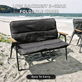 Modern 3-Gear Adjustable Outdoor Folding Chair Thickened Cotton Padded Reclining Camping Seat for Garden and Beach