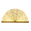 ZBOLE Handmade Chinese Traditional Water Proof Fan Lamp Decorative Folding Rechargeable Battery LED Table Lamp Corporate Gift