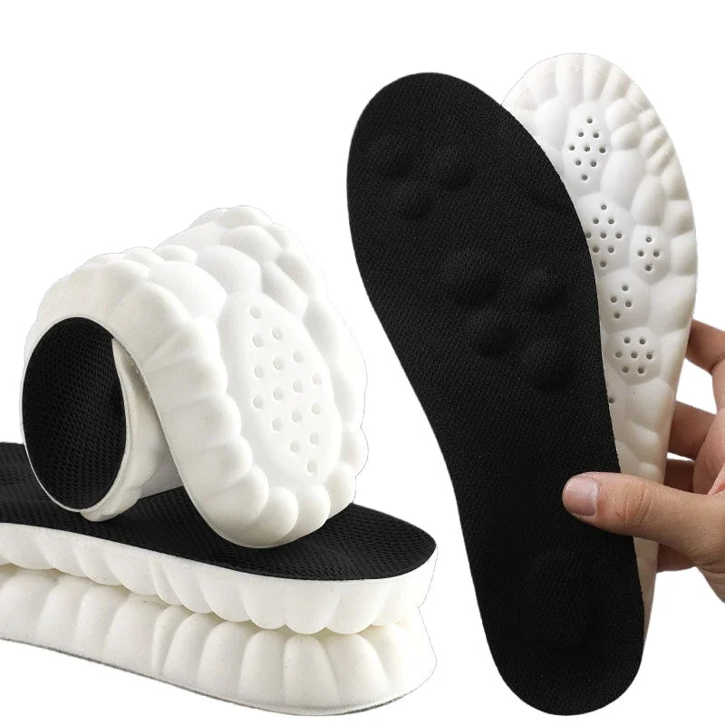 New Anti-Slip Cushioned Sport PU Insole -Comfortable & Breathable Shoe Insert for Men & Women