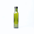 Antique Green 100ml 250ml 500ml 750ml Round Square Flint Glass Olive Oil Bottles with Matte Finish Screw Cap