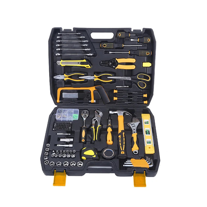 Manual Hardware Tool Set Woodworking Power Toolbox Home Set Set Sleeve Tool