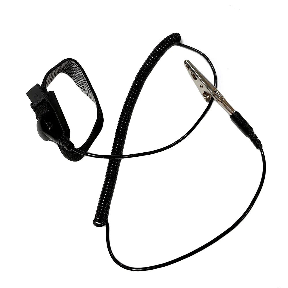 Allesd Anti-static Adjustable Silicone Wrist Band Anti-static Bracelets Antistatic Grounding Cord ESD Wrist Strap