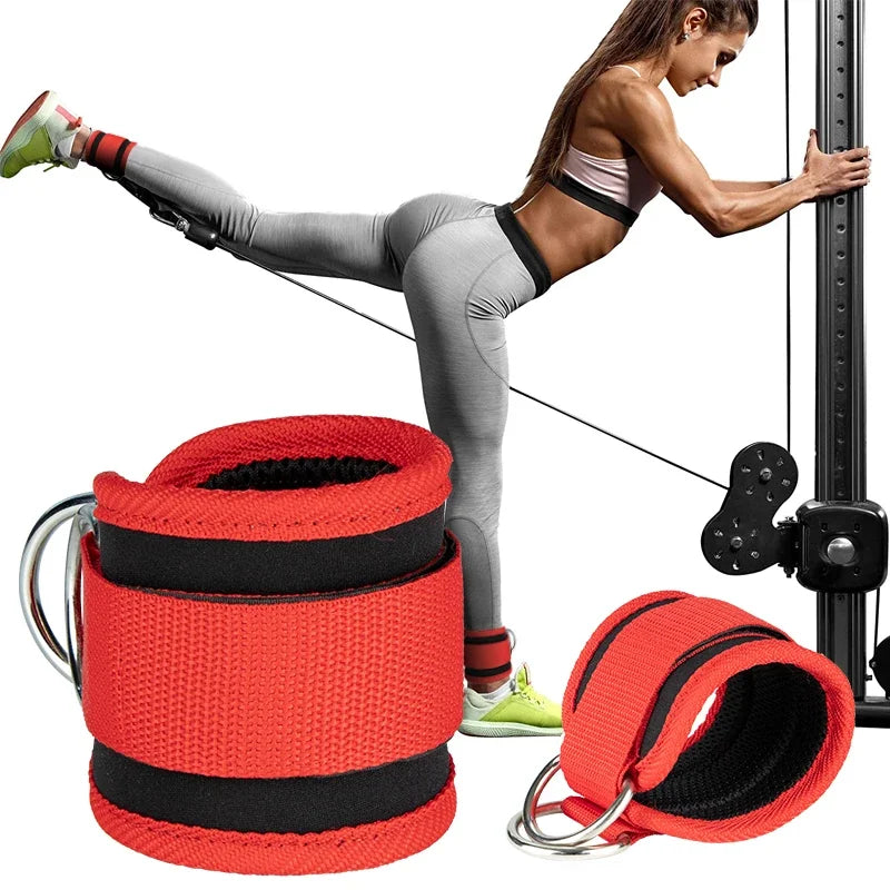 Melenlt Adjustable Padded Ankle Straps for Cable Machines   Fitness Gym Strap