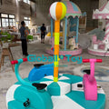 Colorful Soft Play Pedal Merry-Go-Round for Kids Indoor Playground Equipment
