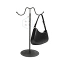 Polish Silver Metal Double Head for Bag Display Stand with Simple Design for Retail Shops Commercial Sectional Display Racks