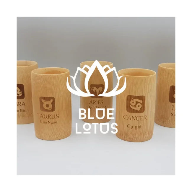 Eco-Friendly Bamboo Cups From Vietnam-Modern Luxury Design Reusable Drinkware with Customizable Options by BLUE LOTUS