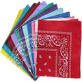 New Design Square Paisley Wholesale Custom Printing Logo Cotton Scarf Paisley Embroidered Handkerchief Bandana