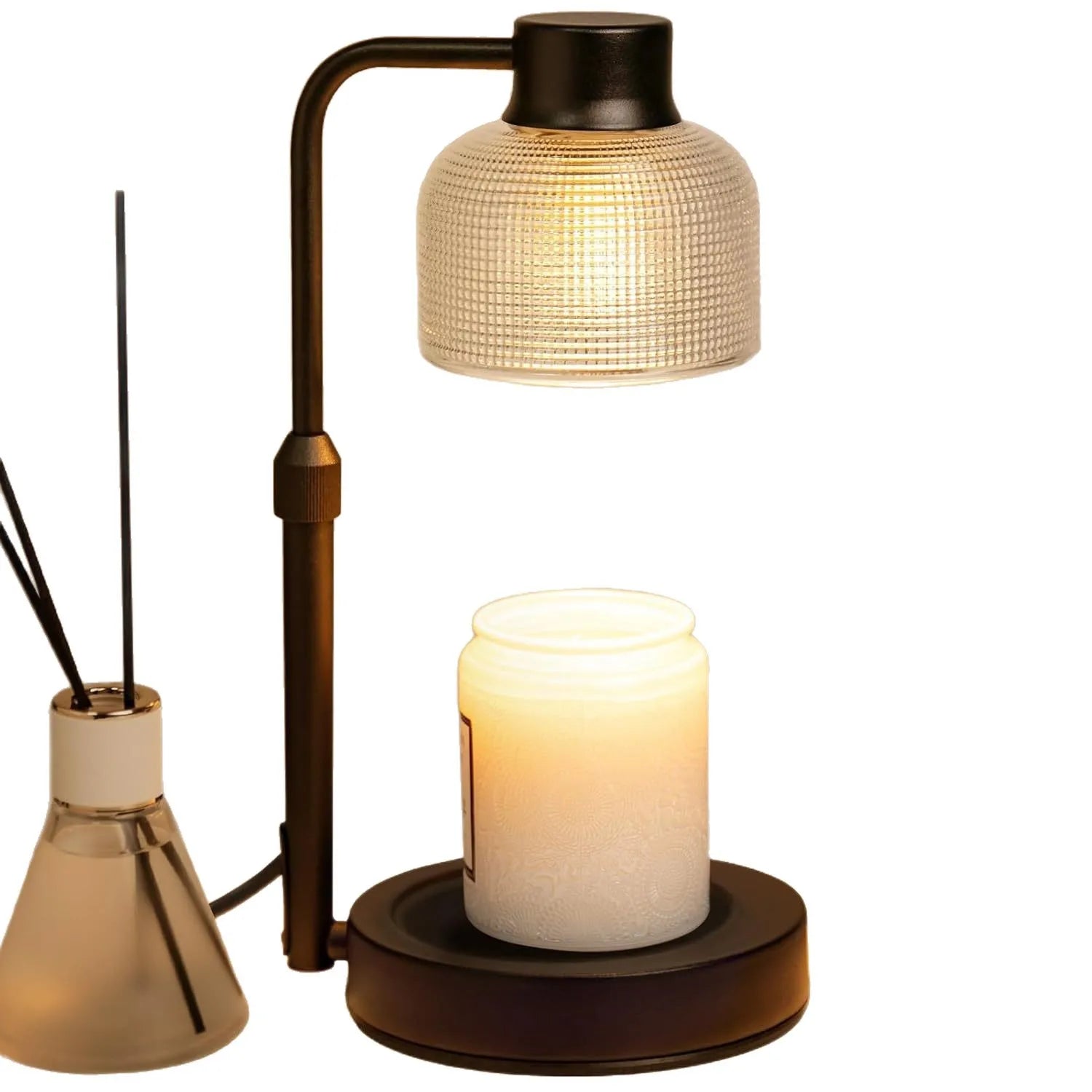 Timer-Controlled Height-Adjustable Retro Tabletop American Style Wax Melting Lamp