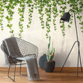 Germany Made Premium Photo Wallpaper Murals Leaves Green Grey Non Woven Vinyl Modern Large Format Wall Mural for Bedroom Dining