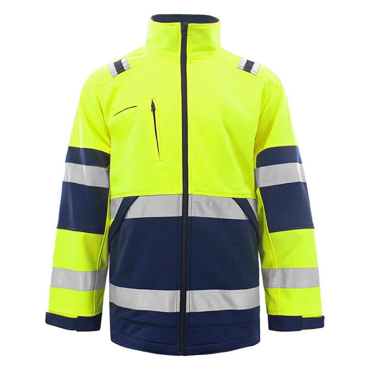 Enhanced Visibility Men's Safety Jackets with Reflective Tape Protective Man Jackets Secure Jacket for Man for Road Safety