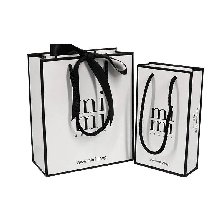 Accept Different Size Shopping Paper Gift Bag with Tissue Paper