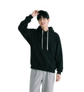 100% Cotton French Terry Knitted 330g Winter Hooded Sweatshirt Eco-Friendly Windproof Oversized Solid Washed Technique Hoodie
