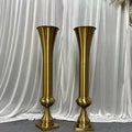 Luxury Wedding Tall Gold Iron Flower Vase Table Centerpieces Flower Stand for Wedding Party Events and Hotel Decorations