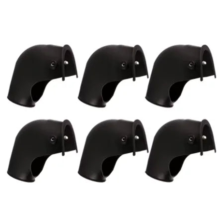 Cueelf High Quality 6 Pieces Black Billiard Table Pockets Net Rubber Pool Table Corner Liners Billiard Accessories Wholesale