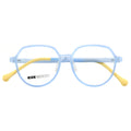 Fashionable New Design Kids Blue Anti Light Glasses Square Foldable Frame Glasses Youth