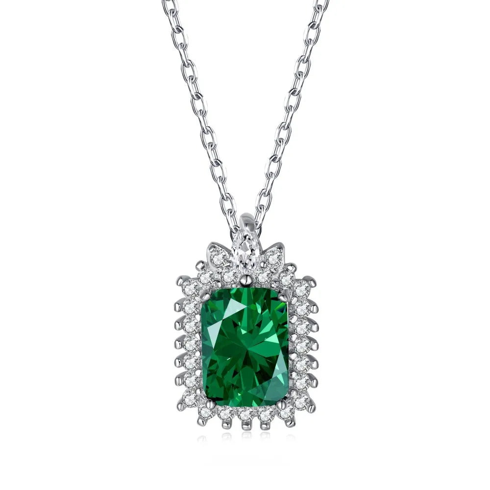 Colored S925 Sterling Silver Luxury Clavicle Chain Mother and Daughter Necklace for Mom From Daughter Chain for Women