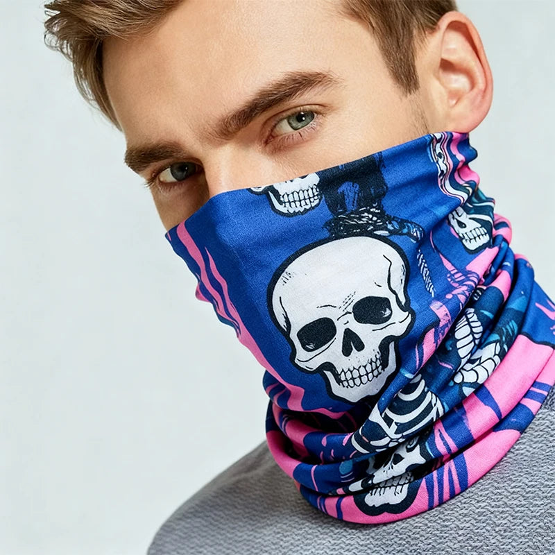 Custom Logo Printed Seamless Neck Warmer - Outdoor Multifunctional Tube Bandana for Festivals & Sports