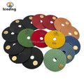 DONGSING Contractor-Grade 4" SHARP Wet Polishing Pad - 4DS1S Series 100x3mm Resin Disc for Stone and Concrete