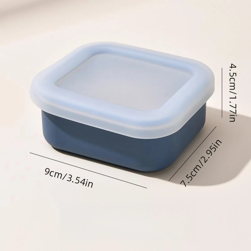 LifeTop Silicone Snack Containers for Kida Small Food Containers with Lida 8 OZ Dressing Containers for Condiments