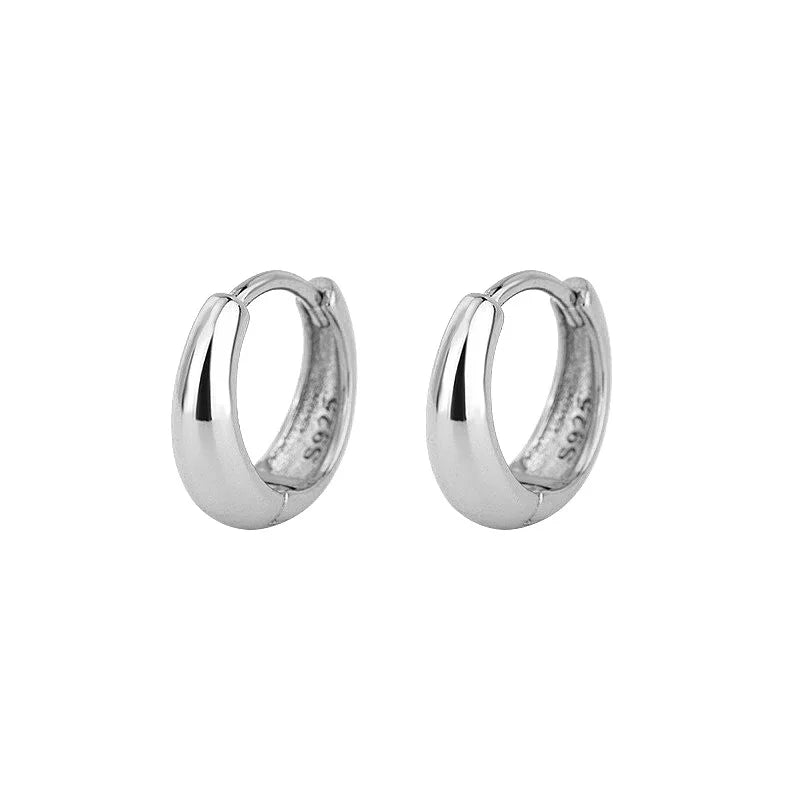 Wholesale 925 Sterling Silver Hoop Earrings Fine Jewelry Gold Plated for Women Fashionable Men Gift Party